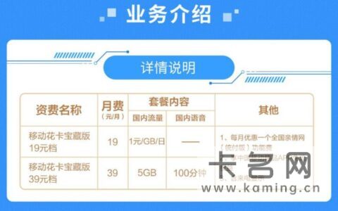 2022年移动最划算的套餐（流量多月租低）