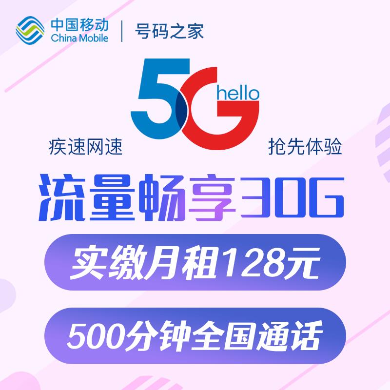 性价比超高的5G智享套餐，128元/月，包邮到家