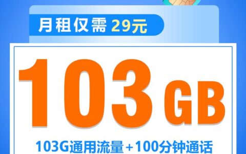 联通云烟卡申请入口，29元一个月流量，100分钟通话