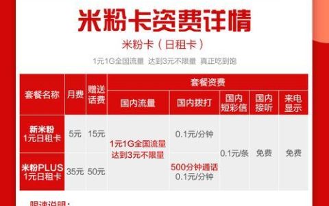 米粉卡5元卡怎么样？月租费用是多少？