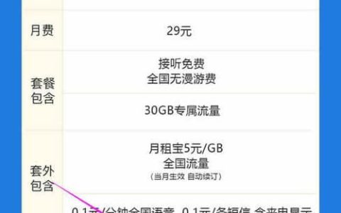 大王卡29元套餐介绍：流量免费，月租低廉