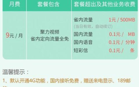 2023年9月电信流量套餐卡价钱大全，流量多月租低的推荐