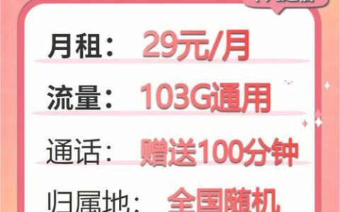 联通流量王卡29元套餐：性价比超高，流量够用，通话也够