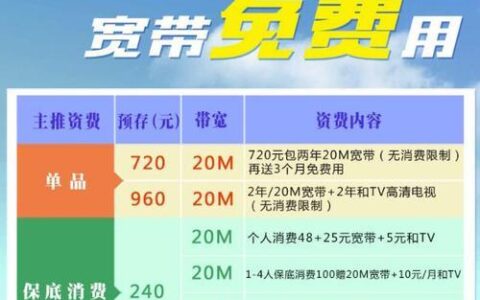 深圳移动宽带套餐资费一览表2023（最新）