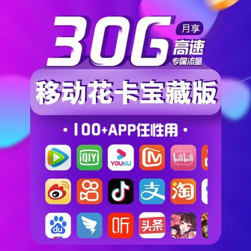 移动花卡热门app免流包括哪些？