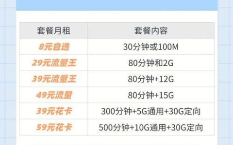 中国移动39元套餐，性价比高，适合日常使用