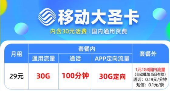 移动王卡30g定向流量包括哪些APP？