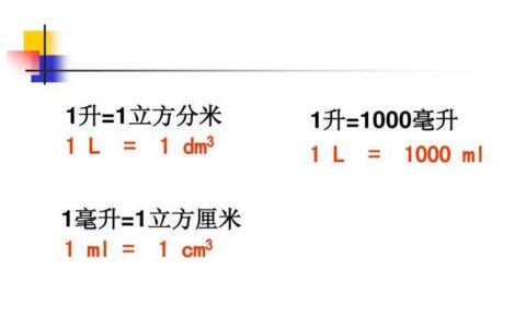 1升等于多少立方厘米？