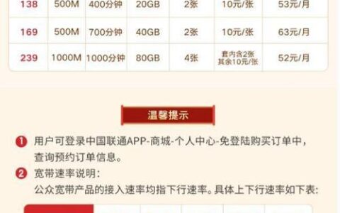 安徽联通宽带套餐资费一览表2023，月租费用、上网速度、赠送流量一网打尽