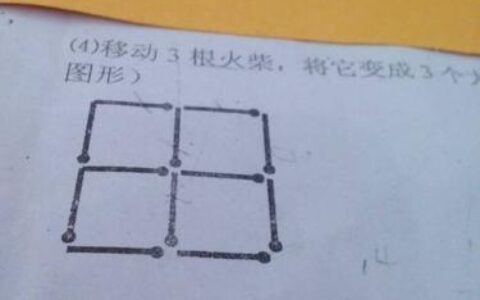 移动火柴30个正方形，你能做到吗？