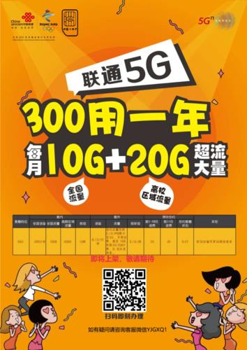 2023年联通校园卡套餐介绍：300元包年，200分钟+30GB流量