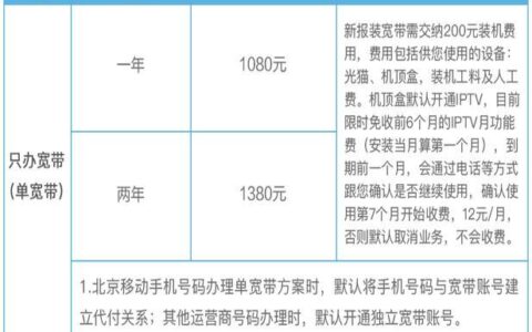 79元宽带套餐，性价比之选