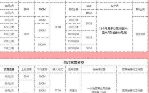 本溪联通宽带价格2023年最新资讯