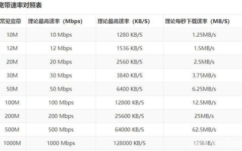 家用光纤1000兆能达到多少？