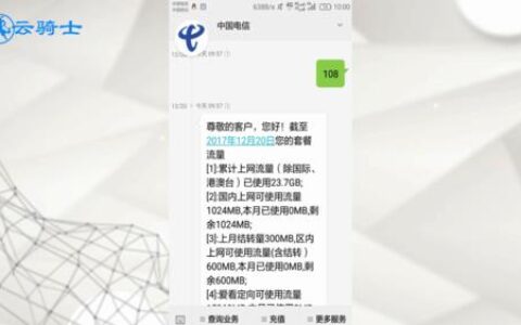 电信客服电话查流量，教你3种方法