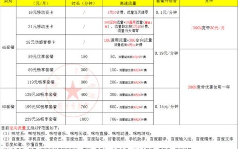 移动宽带价格：套餐资费及优惠政策详解