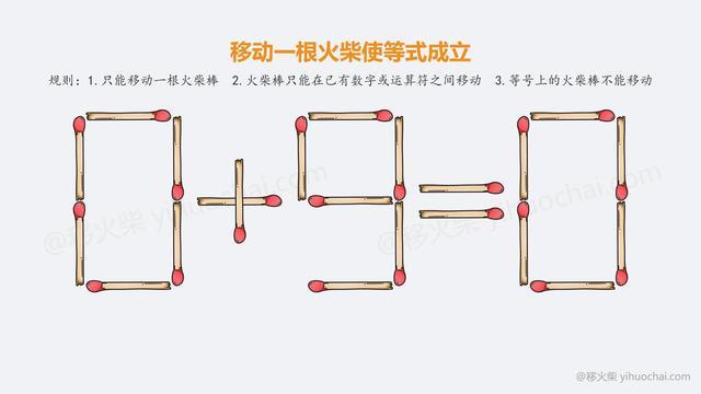 一二三四根火柴移动一根，你敢挑战吗？