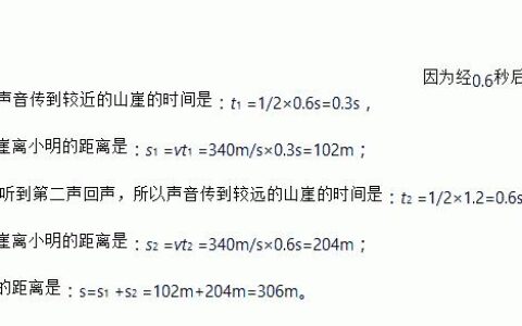 什么在空气中传播速度为340米每秒？