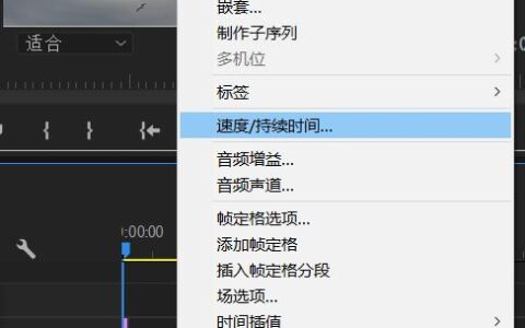 PR如何设置播放速度变慢？
